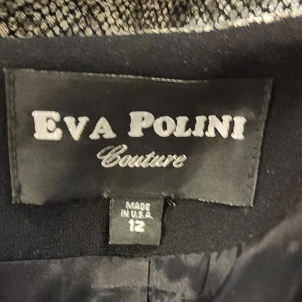 Sophisticated Black and Silver Long Sleeve Dress - Picture 9 of 9